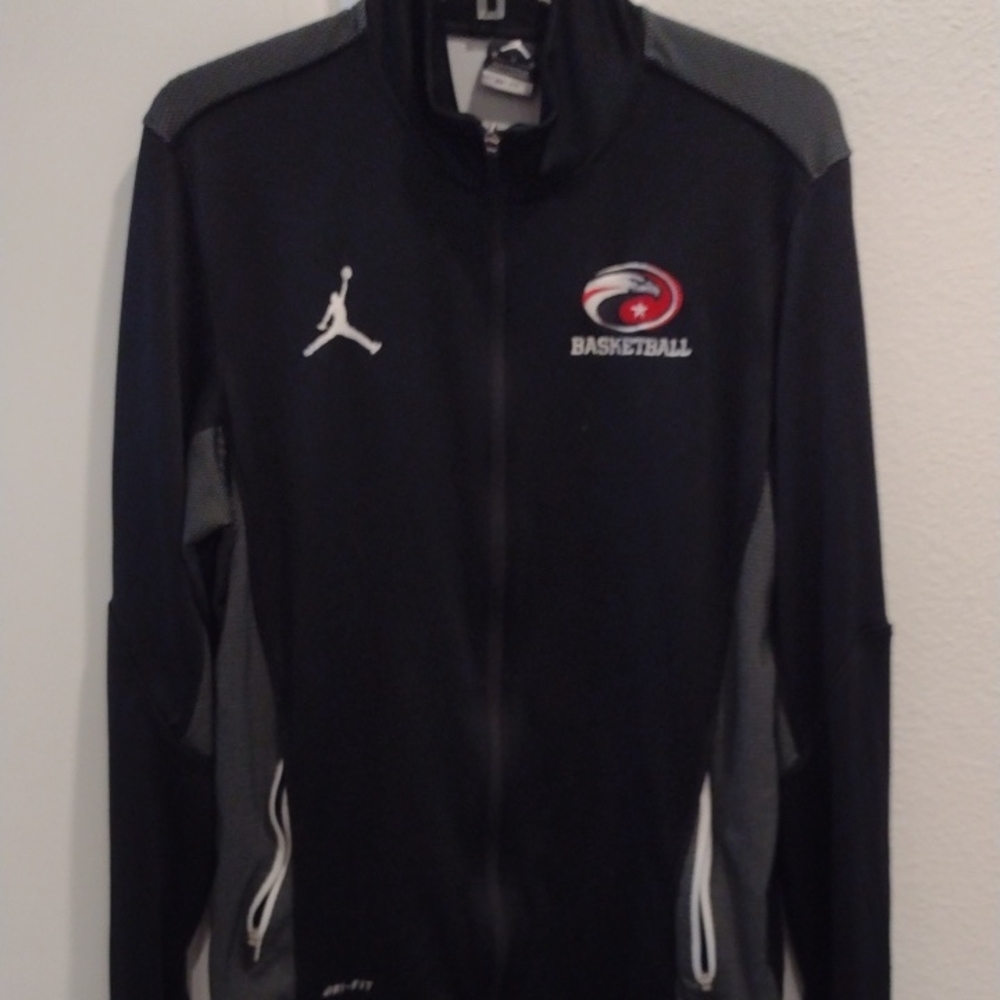 Jordan Black and Gray Performance Jacket